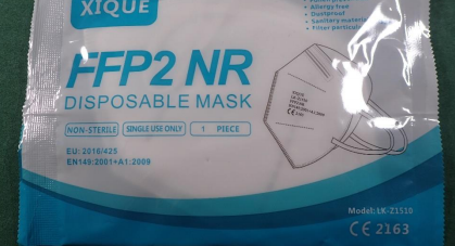 ODPOKLIC IZDELKA MASKE FFP2