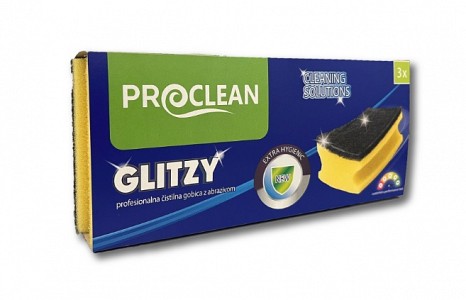 PROCLEAN GLITZY 3/1 profes. čistilna gobica z abrazivom